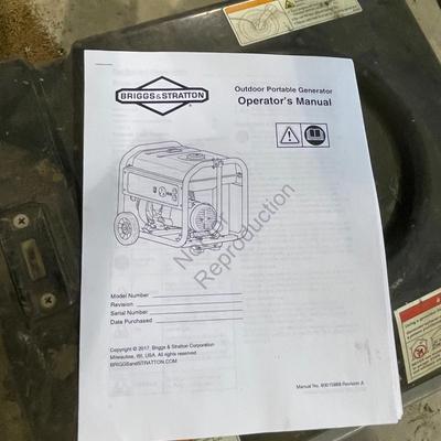 Lot 381 Briggs and Stratton portable generator