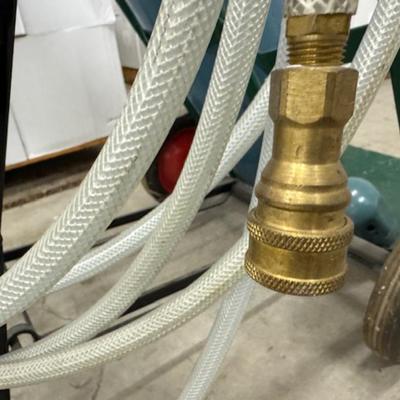 Argon Gas Tank with Hose and Cart