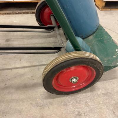 Argon Gas Tank with Hose and Cart