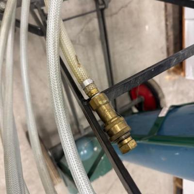 Argon Gas Tank with Hose and Cart