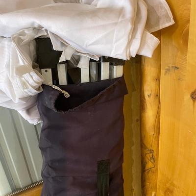 Lot 385 10x10 canopy tent with cloth walls