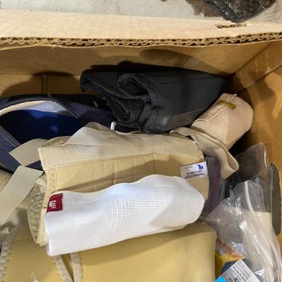 Lot 389 box of miscellaneous ace bandages and supplies