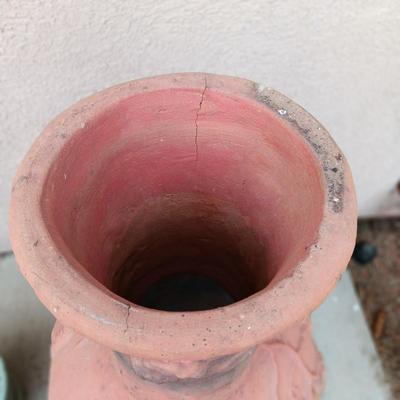 CHIMENEA AND FLOWER POTS