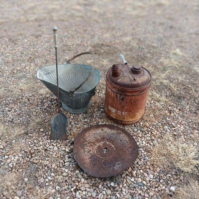 COAL BUCKET AND REPURPOSING ITEMS