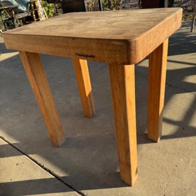 Butcher's Block Table