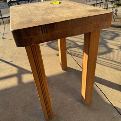 Butcher's Block Table