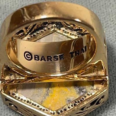 Barse Bumblebee Jasper Ring 7