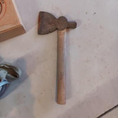 2 QUART CANTEEN W/BOX AND A HATCHET