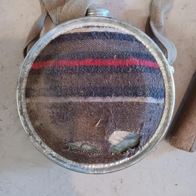 2 QUART CANTEEN W/BOX AND A HATCHET