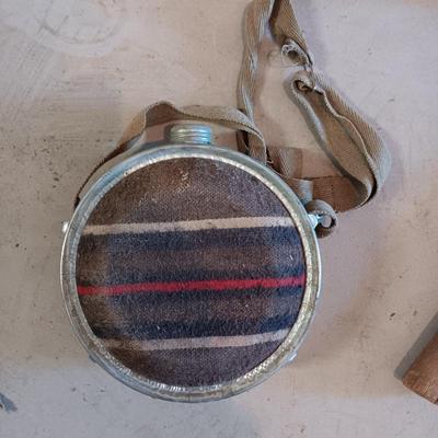 2 QUART CANTEEN W/BOX AND A HATCHET