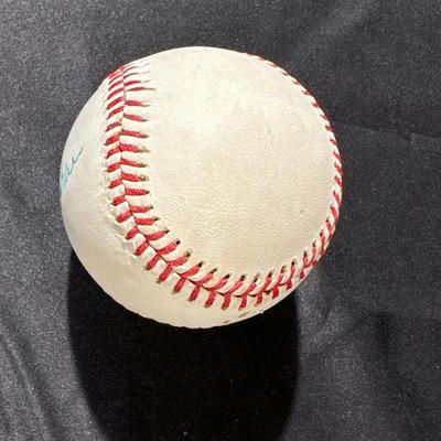 Signed Baseball by MLB Player Dale Murphy