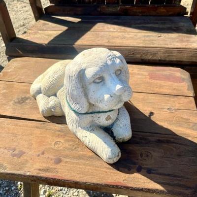 Concrete Garden Puppy Statue