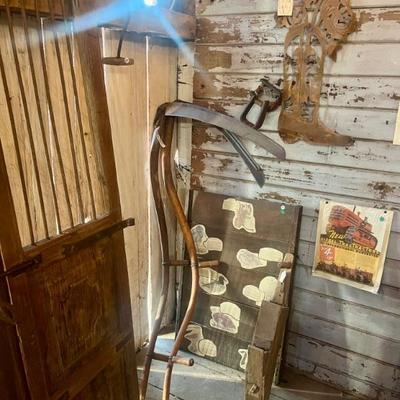 Antique Hay Scythes