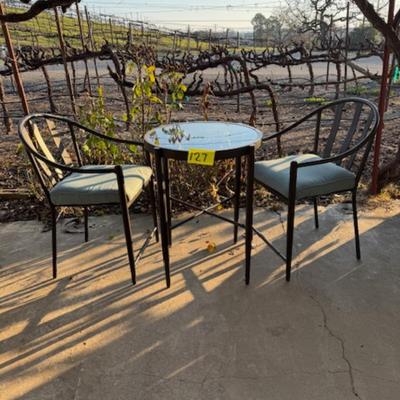 Round Bistro Table and 2 Chairs