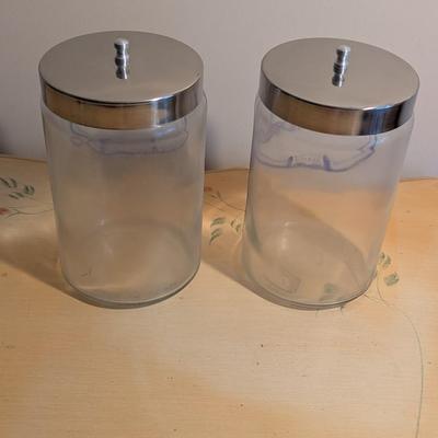 Vintage Grafcos Apothecary Medical Jars With Lid 8 1/2" Tall & Cupping Jars