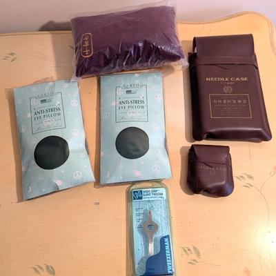 Anti-Stress Eye Pillows Stainless Steel Needle Cases