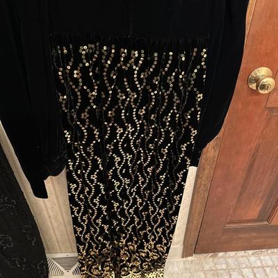 Two Black Sequined Formal Dresses