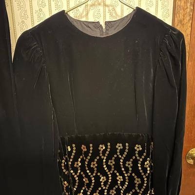 Two Black Sequined Formal Dresses