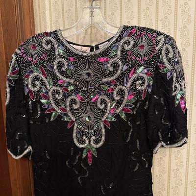 Two Black Sequined Formal Dresses