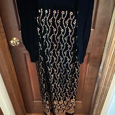 Two Black Sequined Formal Dresses