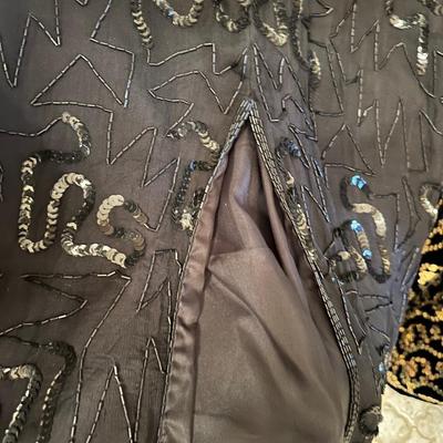 Two Black Sequined Formal Dresses