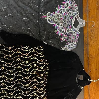 Two Black Sequined Formal Dresses