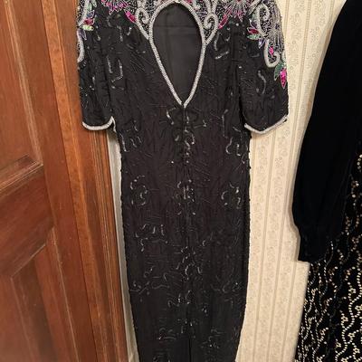 Two Black Sequined Formal Dresses