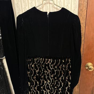 Two Black Sequined Formal Dresses