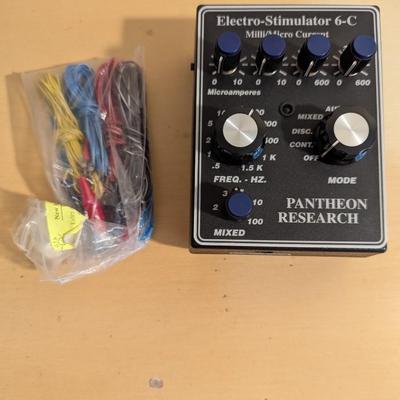 Pantheon Research 6-C Electro=Stimulator With Test Leads