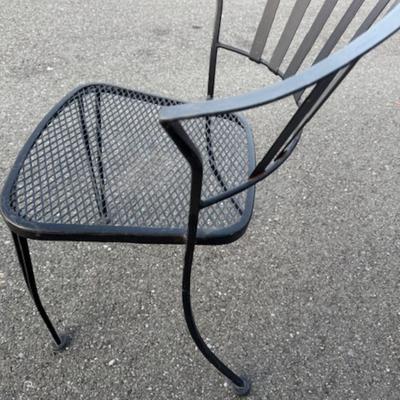 Black Metal Table and 4 Chairs