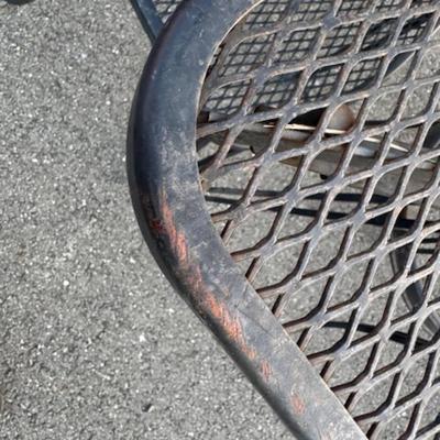 Black Metal Table and 4 Chairs