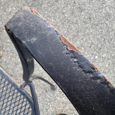 Black Metal Table and 4 Chairs