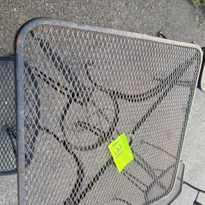 Black Metal Table and 4 Chairs