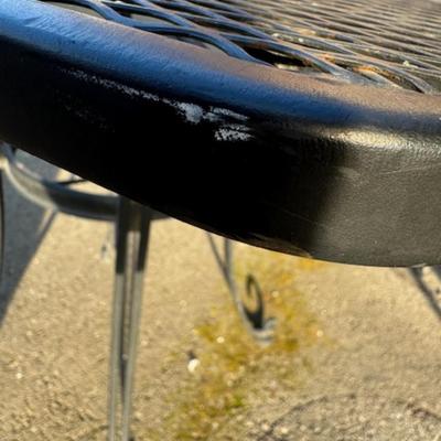 Black Outdoor Table with 2 Chairs