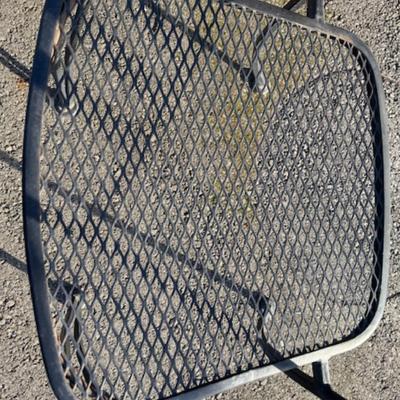 Black Outdoor Table with 2 Chairs