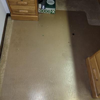 Flooring protector for a desk