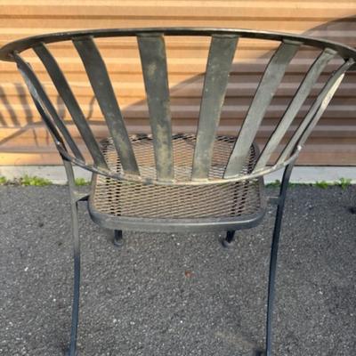 Square Black Patio Table and 4 Chairs