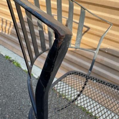 Square Black Patio Table and 4 Chairs
