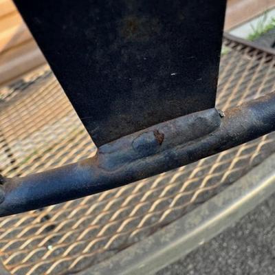 Square Black Patio Table and 4 Chairs