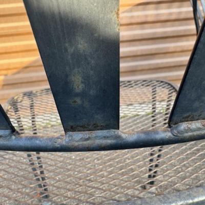 Square Black Patio Table and 4 Chairs