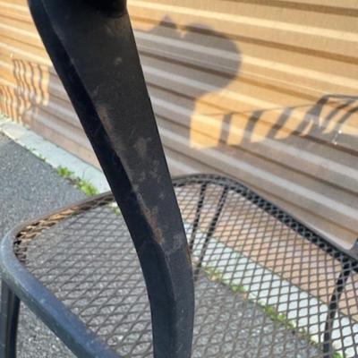 Square Black Patio Table and 4 Chairs