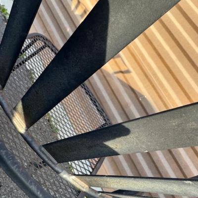 Square Black Patio Table and 4 Chairs
