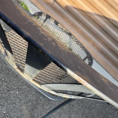 Square Black Patio Table and 4 Chairs