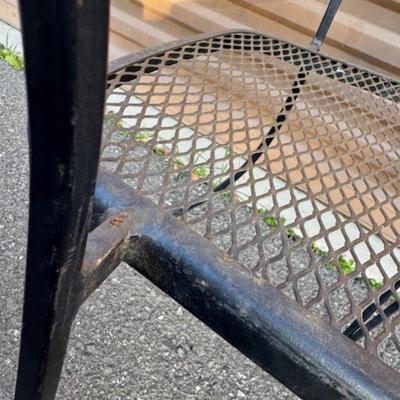 Square Black Patio Table and 4 Chairs