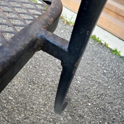 Square Black Patio Table and 4 Chairs