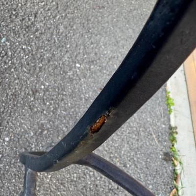 Square Black Patio Table and 4 Chairs