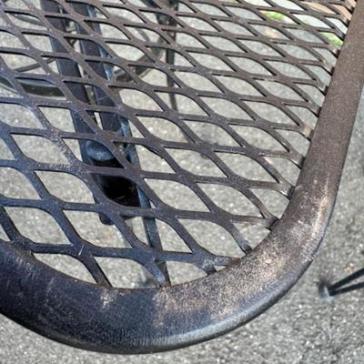 Square Black Patio Table and 4 Chairs
