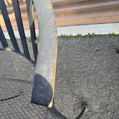 Square Black Patio Table and 4 Chairs