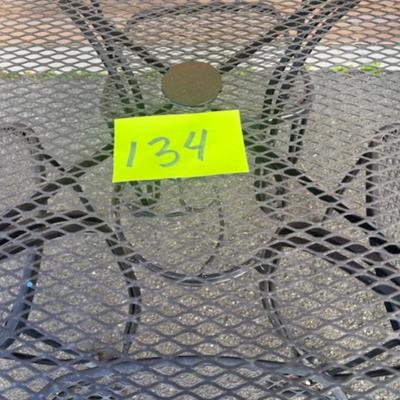 Square Black Patio Table and 4 Chairs