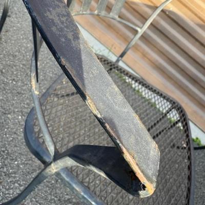 Square Black Patio Table and 4 Chairs